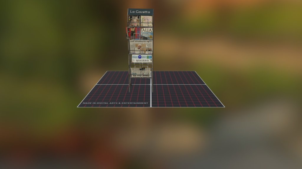 Newspaper rack - 3D model by city objects (@cityobjects) [6babc19 ...