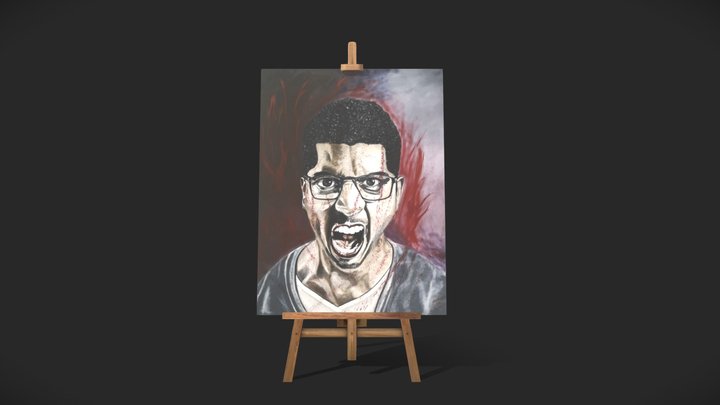 Easel 3D, Low Poly 3D Model