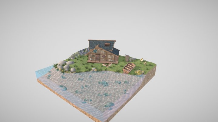 DAE Diorama - By the ocean 3D Model