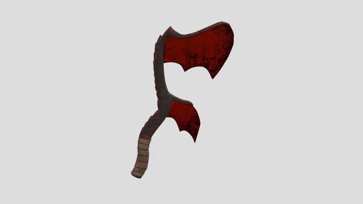 Dragon themed Axe 3D Model