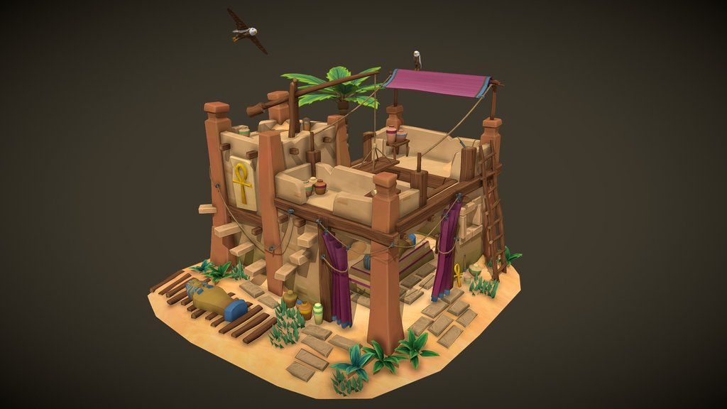 Stylized Egyptian Embalmer