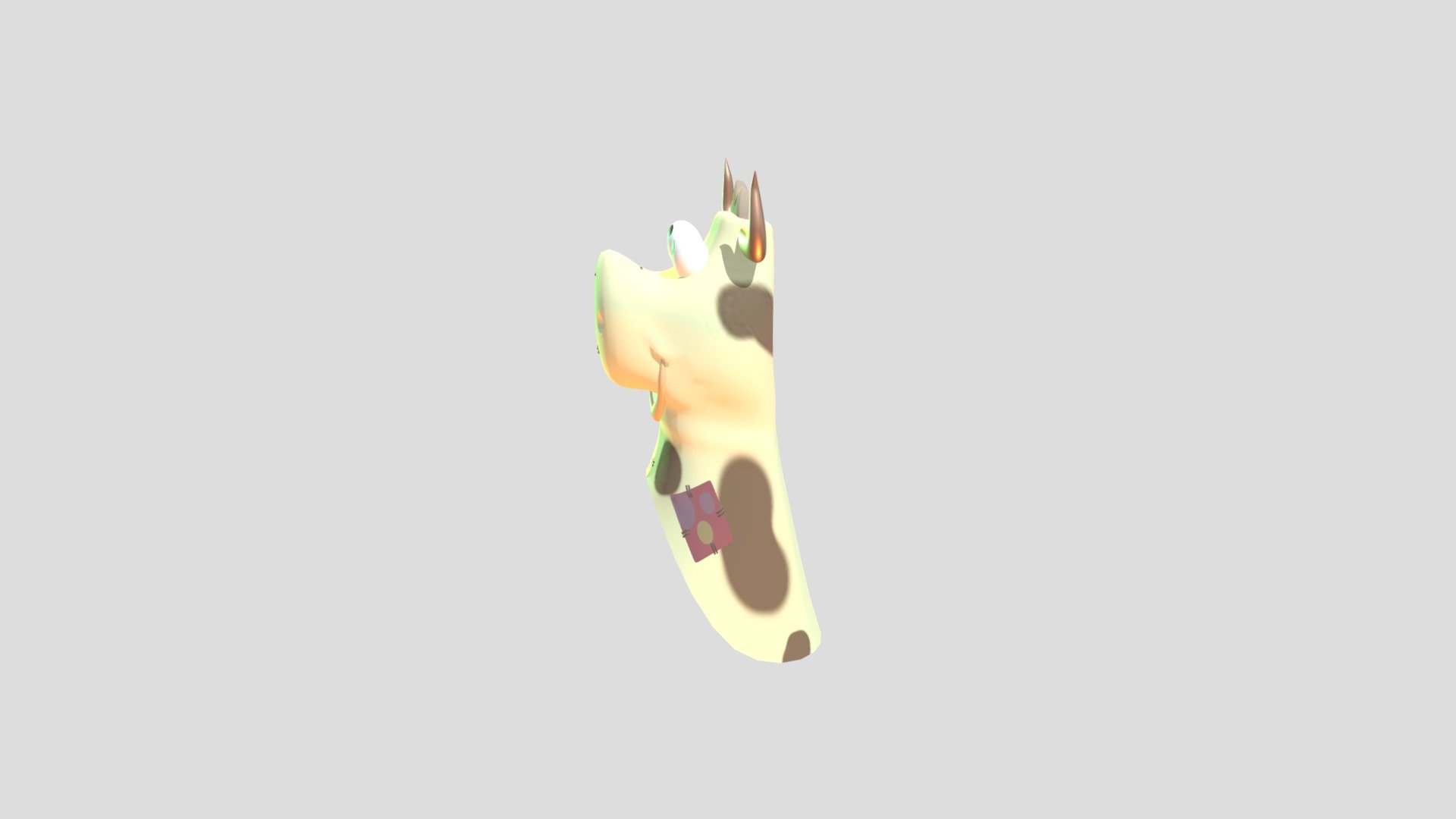 Scene Gltf Cow Head