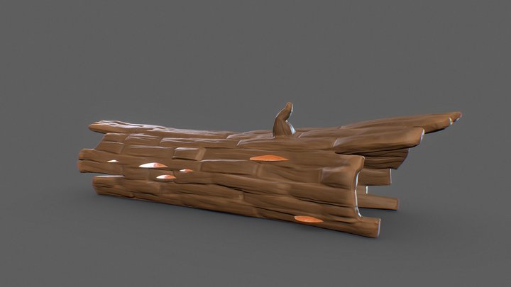 DS - Asset 6 - Tree Trunk 3D Model