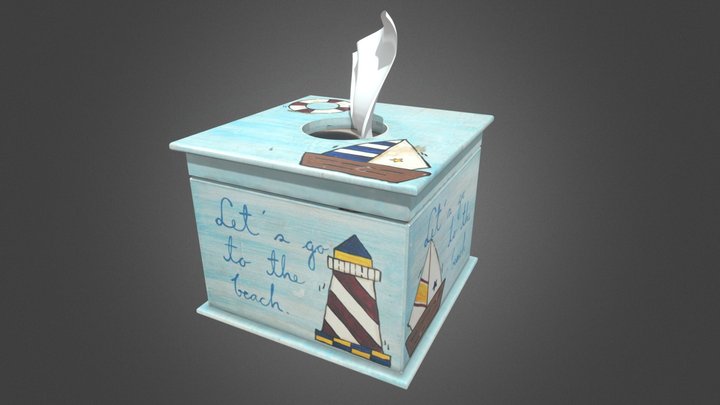 Napkin Box 3D Model