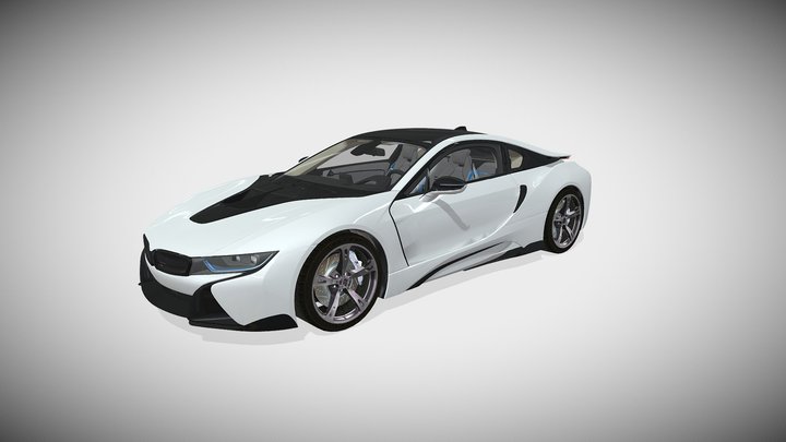 U_SSC07 multiple animation car model 3D Model