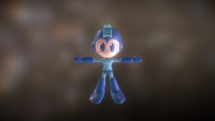 Megaman chibi 3D Model