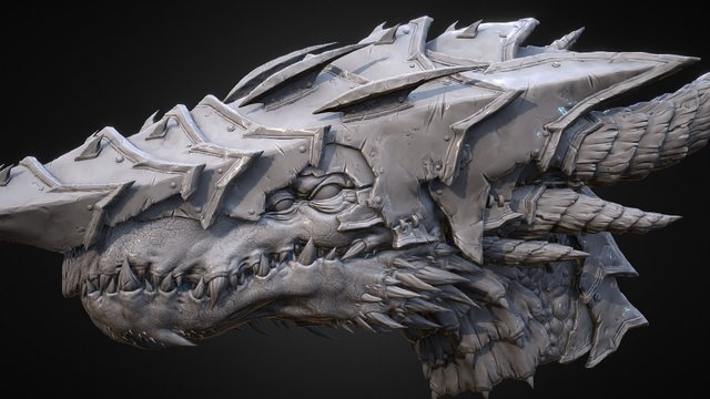 Creature Bust 3D Model