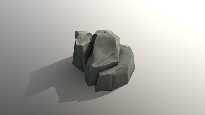 stylized Rock(piedra estilizada) 3D Model