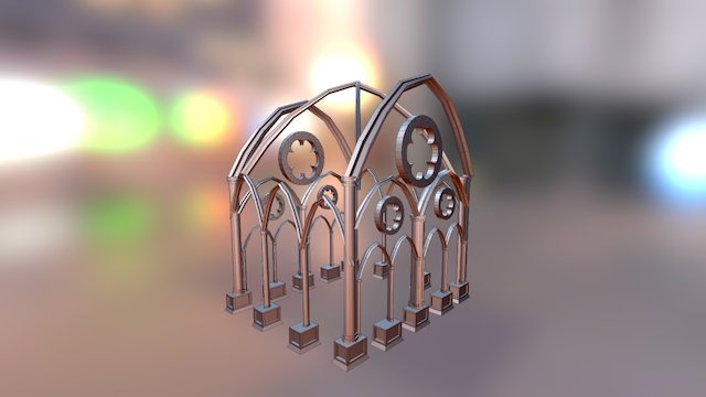 Catedral gótica 3D Model