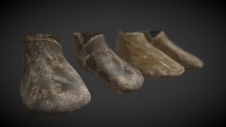 leather shoes 3D Model