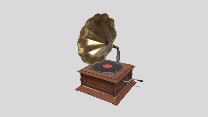 gramophone 3D Model