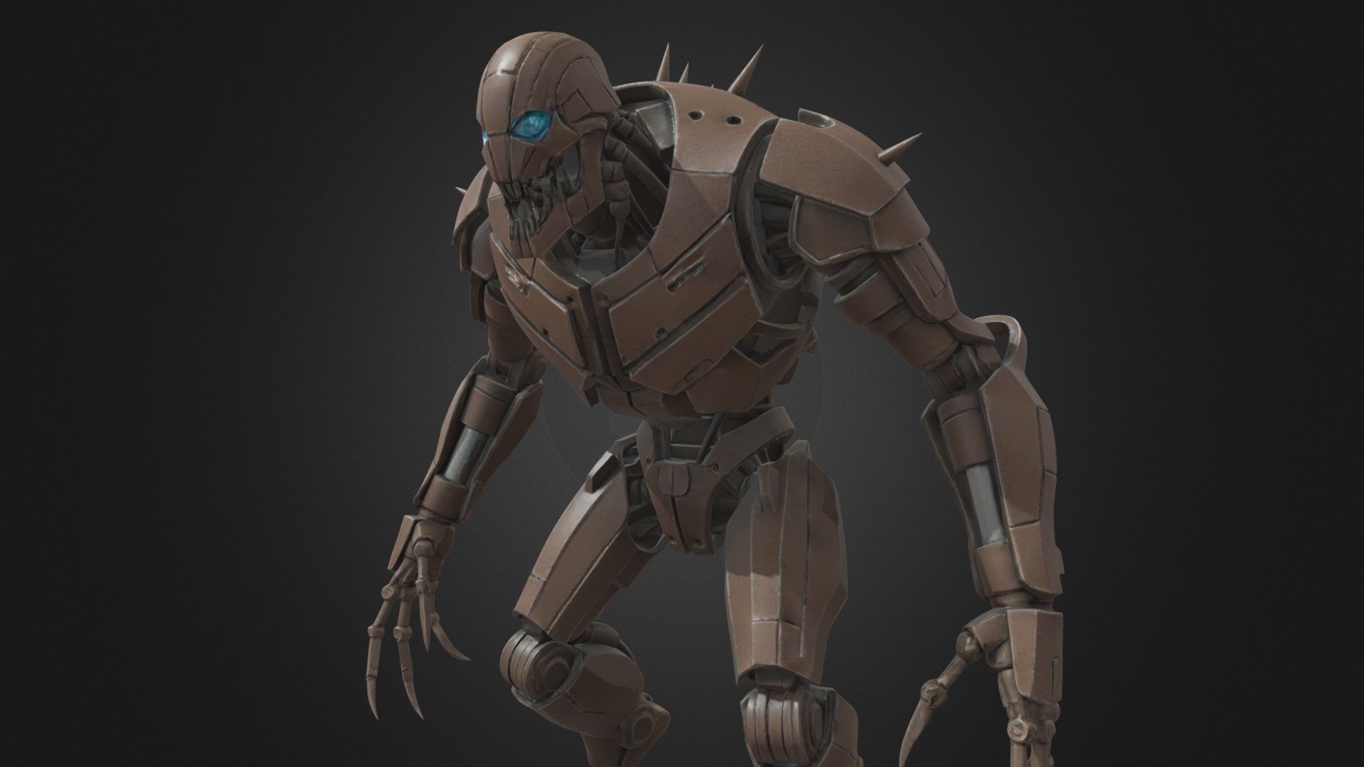 Rusty Humanoid Robot With Claws - Download Free 3D model by Pigcraft ...