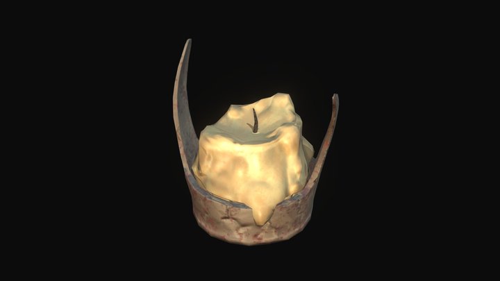 Stylized Candle 3D Model