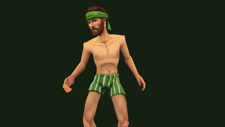 Lowpoly Character 01 3D Model