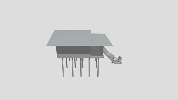 By the ocean - House model 3D Model