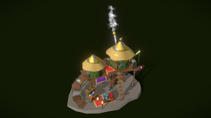 Detailed draft — goblin merchant from warcraft 3 3D Model