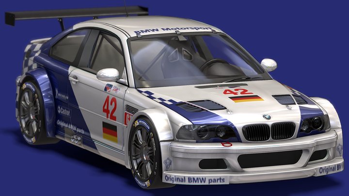 2001 BMW M3 GTR – Modello 3D gratuito STL