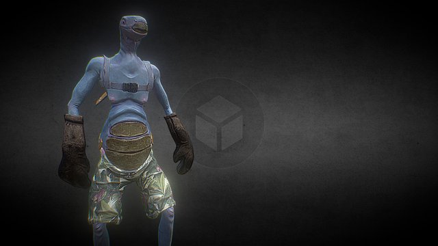 Franck-Ling the space turtle 3D Model
