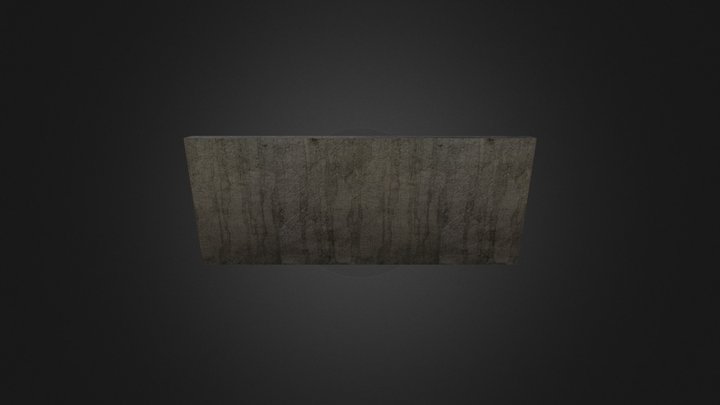 Concrete Wall 3D Model