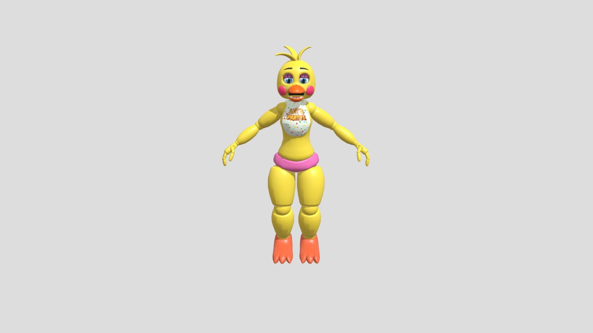 FNaF 2 Withered Chica - Download Free 3D model by lissandroamorarios  (@lissandroamorarios) [9ce35f6]