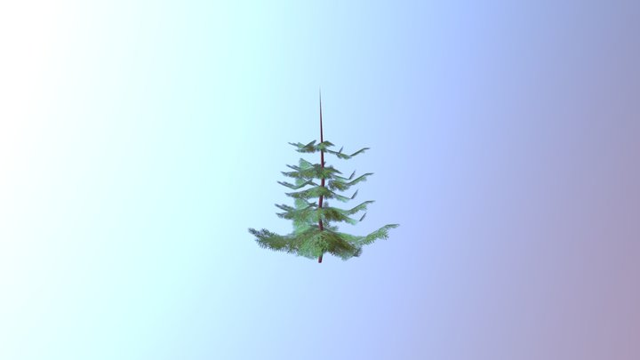 Fur Tree 3D Model