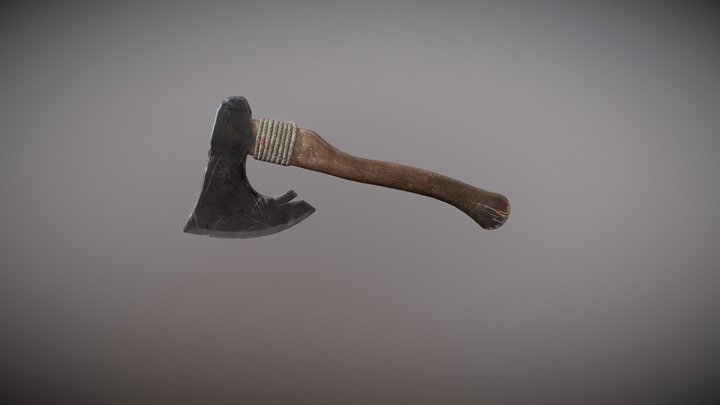 Realistic Axe - High-Quality Textured 3D Model – Free 3D Model STL