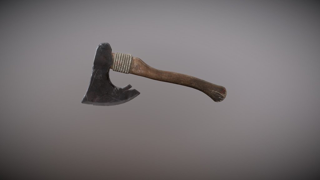 Realistic Axe - High-Quality Textured 3D Model