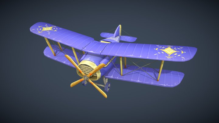 Flying Circus | Bristol F.2b Fighter stylized 3D Model