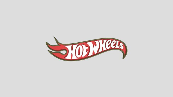 Hot Wheels logo 3D Model