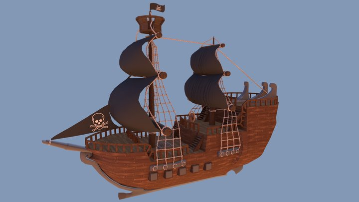 Pirate Ship 3D Model