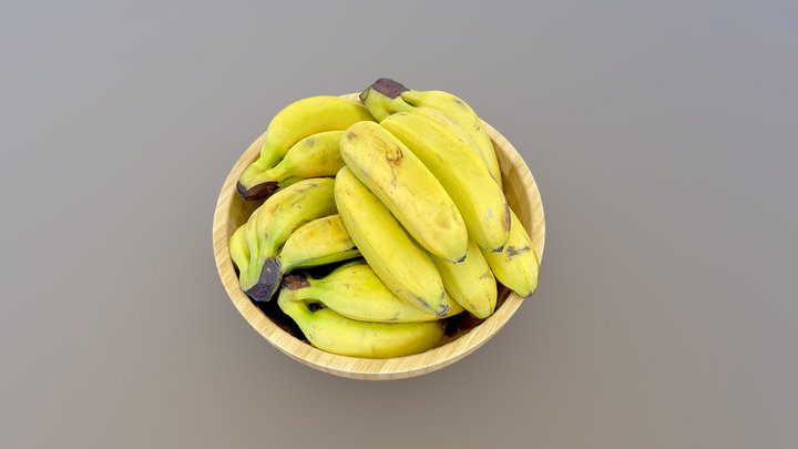 Bananas for scale in Augmented Reality 3D Model