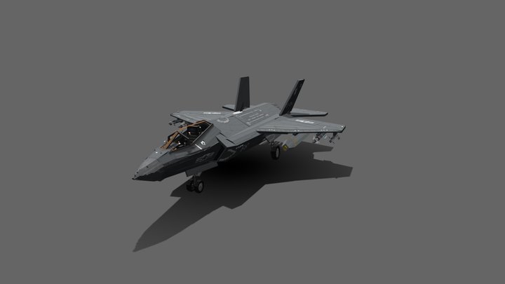 F-35A [LOW-POLY] 3D Model