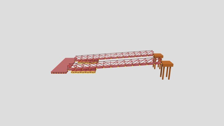 PIER FLUTUANTE - 3D 3D Model