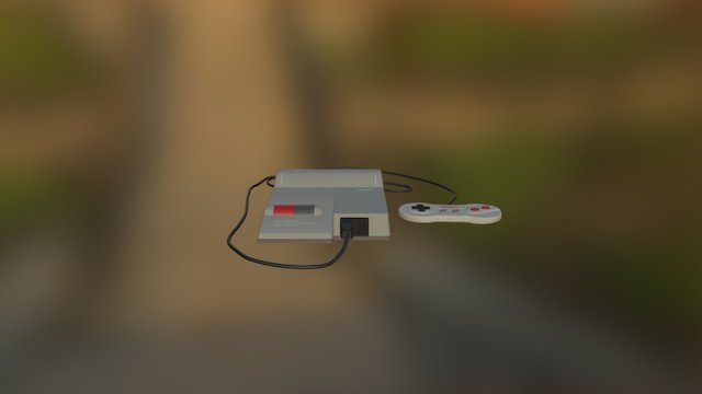 Toploader Nintendo Entertainment System 3D Model