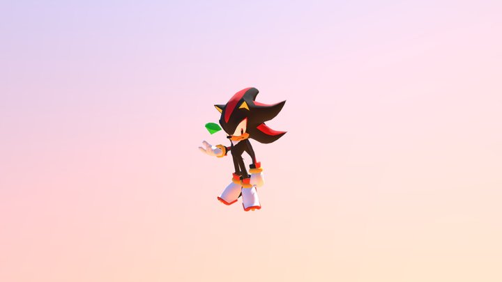 Shadow (Sonic Heroes Inspired) 3D Model