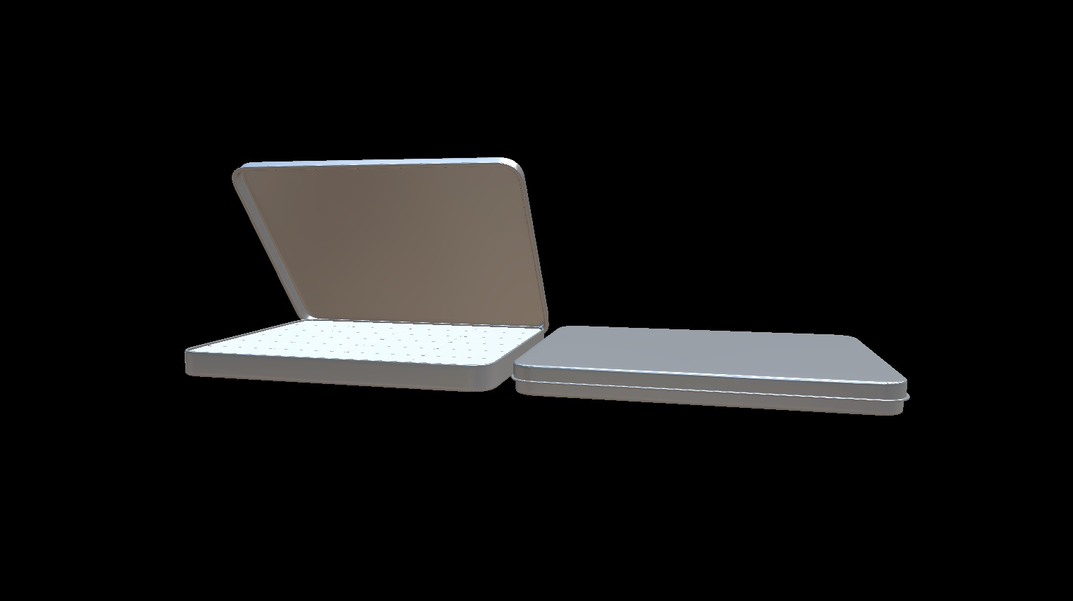 Metallic Sheet Box Blank packaging 3D model by BrandisPack [6bc3297