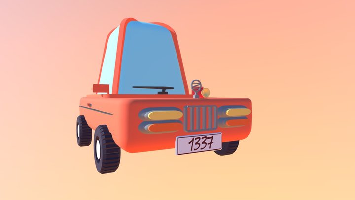 * Vroum Car * 3D Model