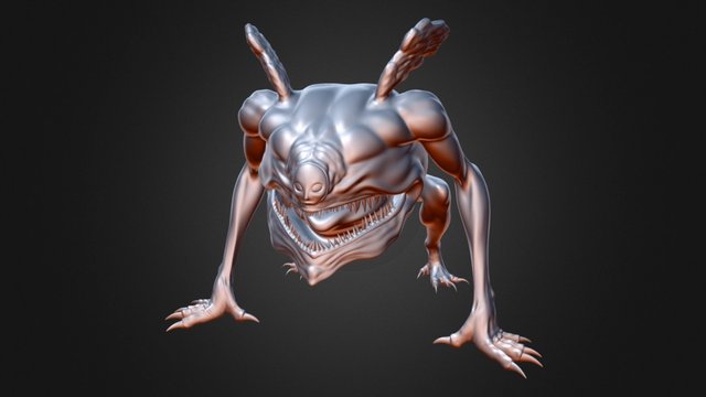 Crawling Cherub 3D Model