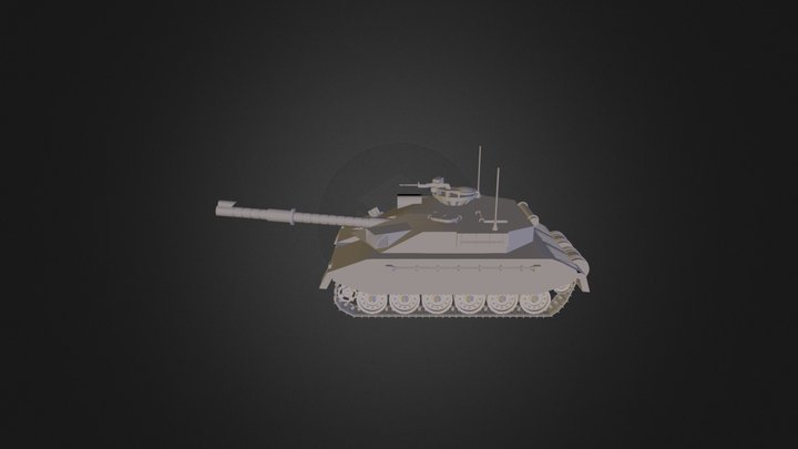 Tank, untextured 3D Model