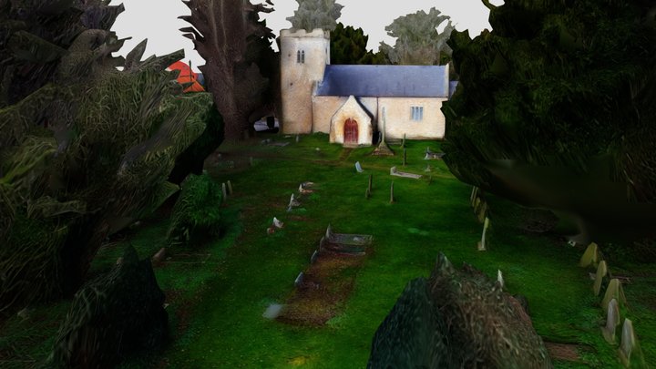 (VR Ready) St George's Church, Bradley 3D Model