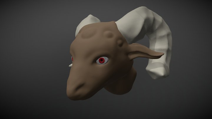 Demon Ram 3D Model