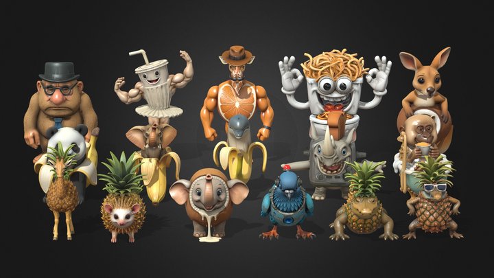 Italian Brainrot Pack VOL.3 3D Model