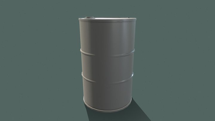 Untextured_Barrel 3D Model