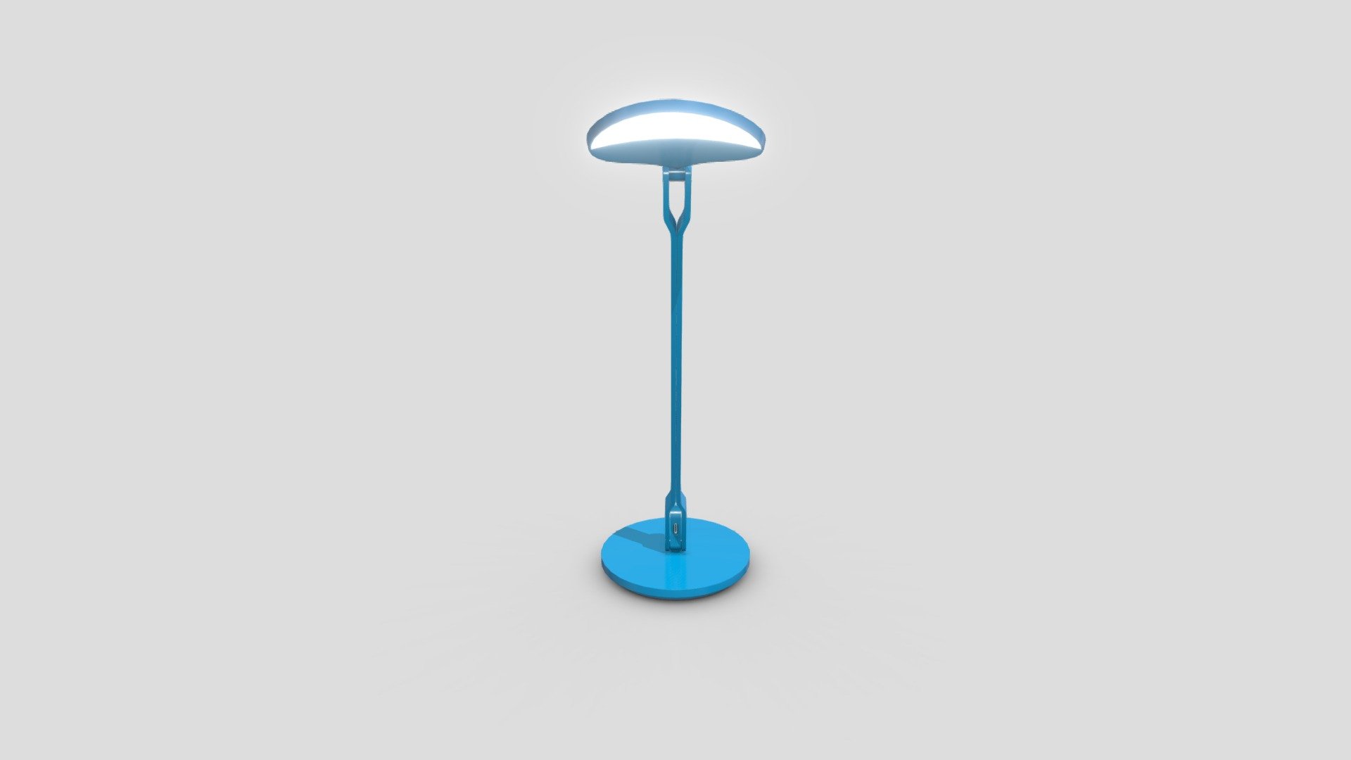 Splitty_LED_Desk_Lamp Matte Blue — Sketchfab embed 3D viewer