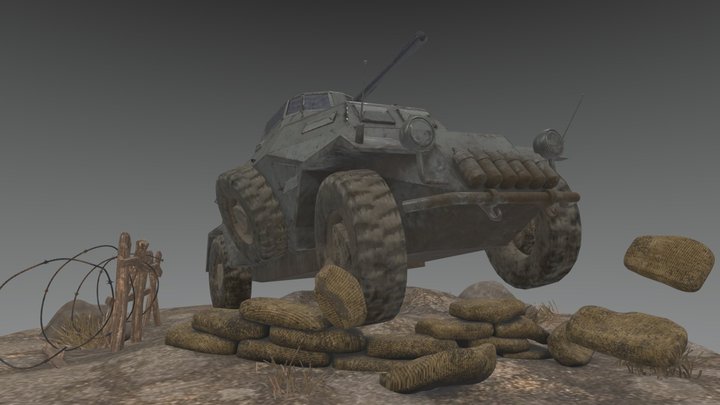 SDKfz222 3D Model