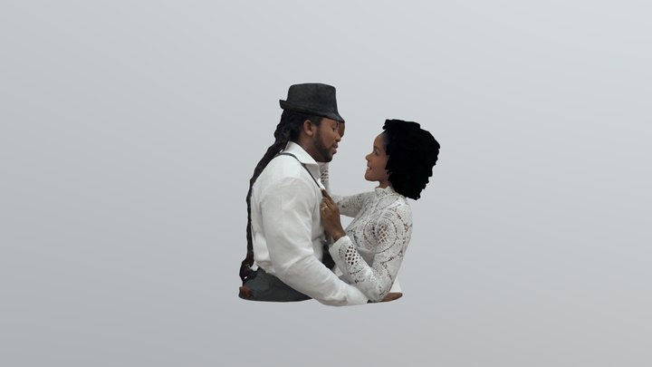 Alycia & Kerron — 3D Portrait Scan (half body) 3D Model