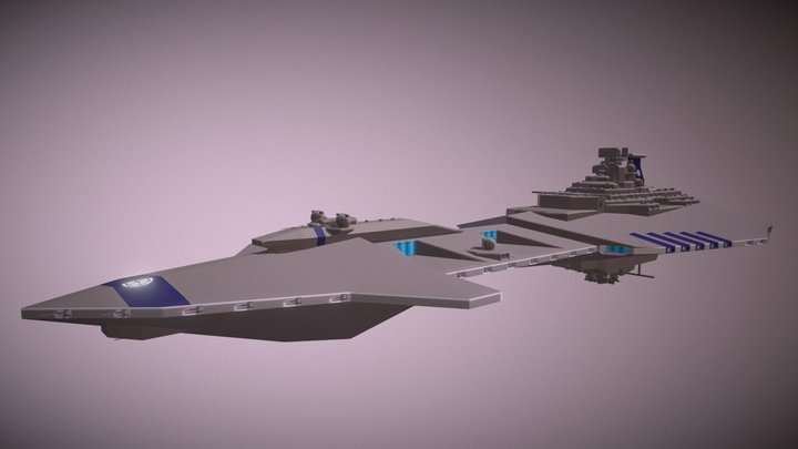 Cippetty Class Battlecarrier 3D Model
