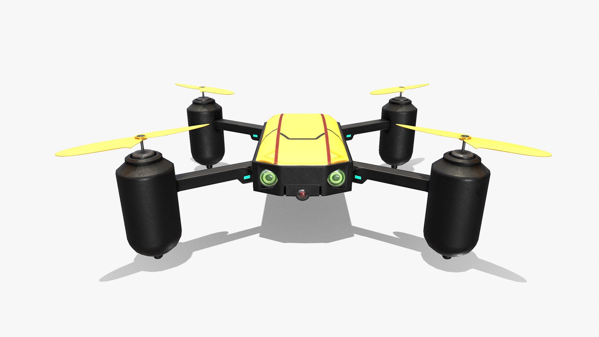 Drone V2 rigged and animated - Buy Royalty Free 3D model by Pieter ...