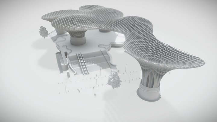 En proceso - Metropol Parasol - Setas de Sevilla 3D Model