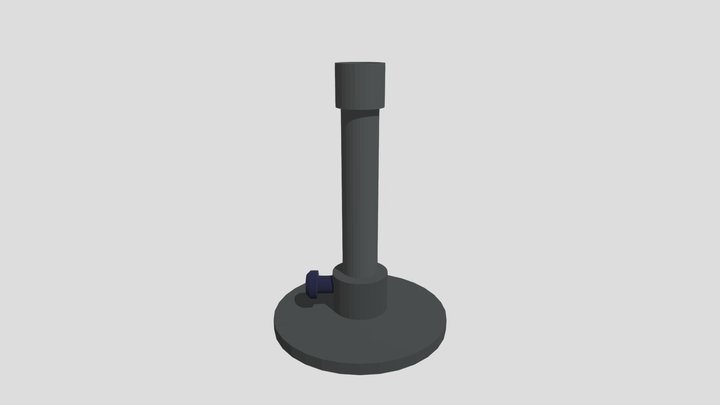 Bunsen Burner Low Poly